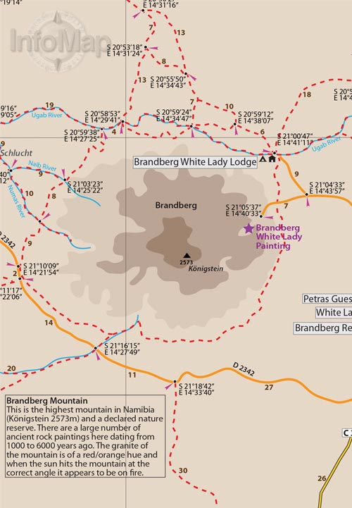 Damaraland and Western Namibia - Digital PDF Map - Image 4