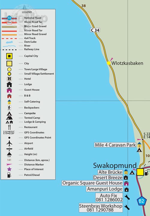 Damaraland and Western Namibia - Digital PDF Map - Image 6